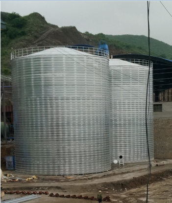 武邑粮食钢板仓的安装全过程不用热焊接